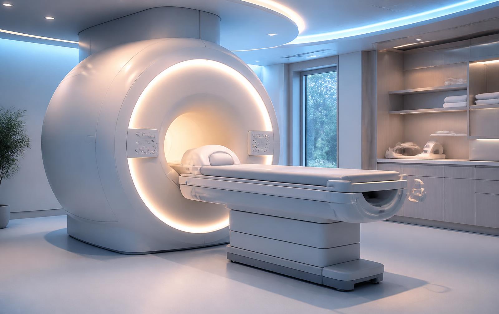 GE Signa Premier 3T closed-bore MRI scanner installed in a hospital imaging suite