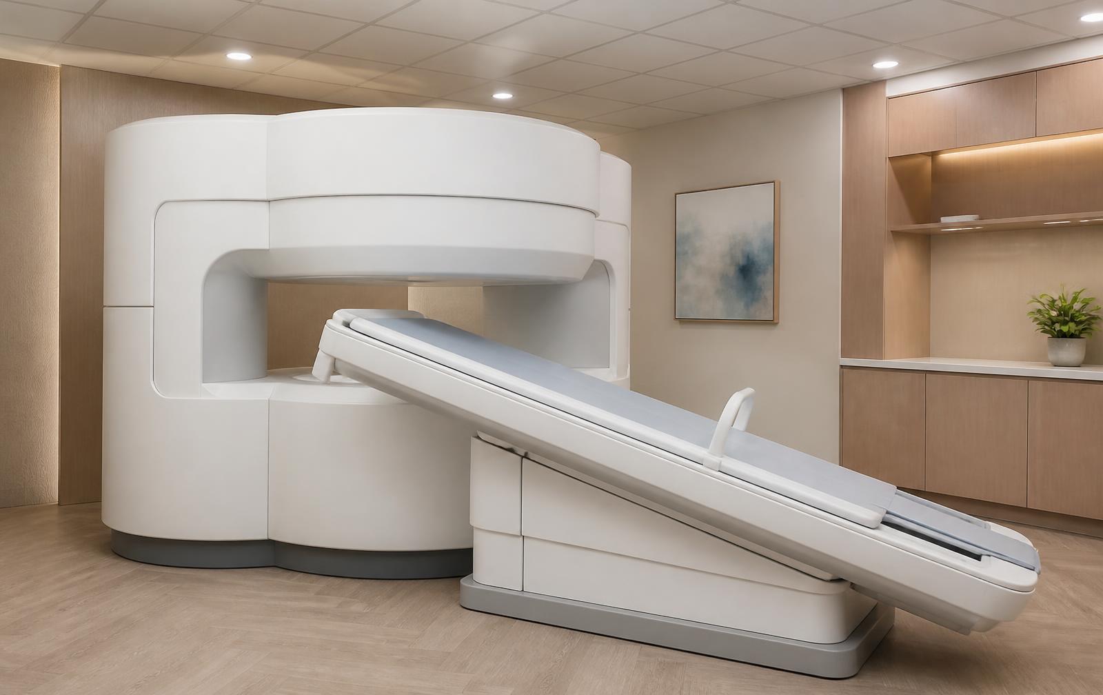 Esaote G-scan Brio tilting open MRI scanner in a musculoskeletal clinic